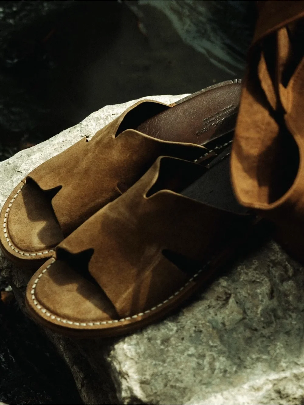 Astorflex 1820 Haichflex Men's Brown Suede Slide Sandals - Casual Slip-On